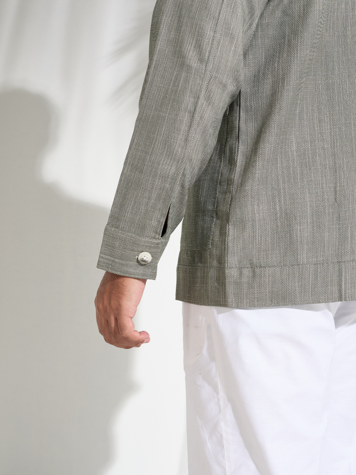 Sage Cotton Shacket