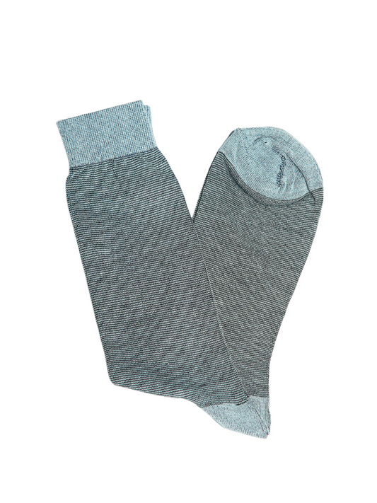 Grey Subtle Stripe Socks