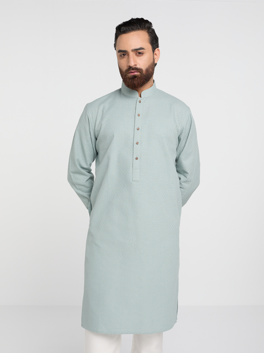 Mint Textured Kurta