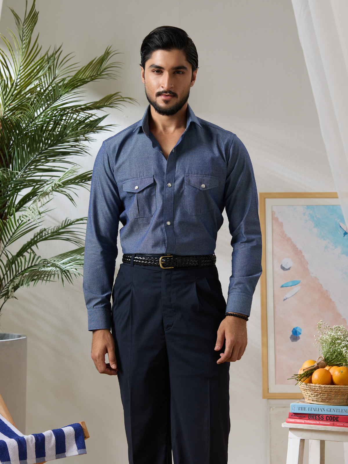 Chambray Safari shirt