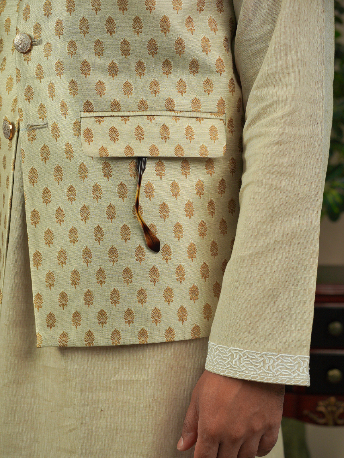 Ivory Printed Coaty