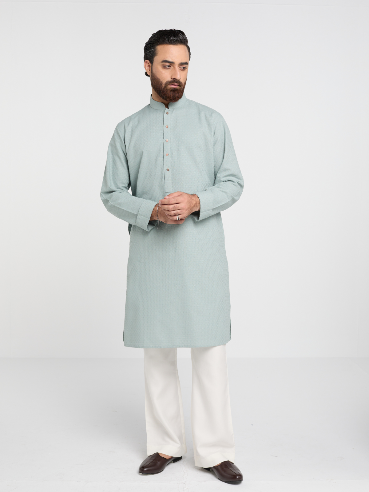 Mint Textured Kurta