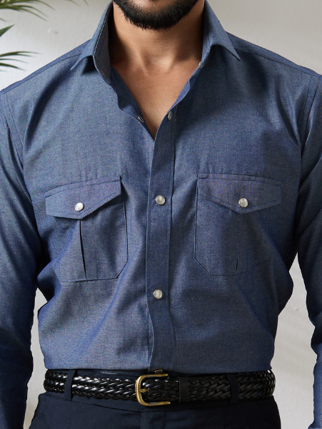 Chambray Safari shirt