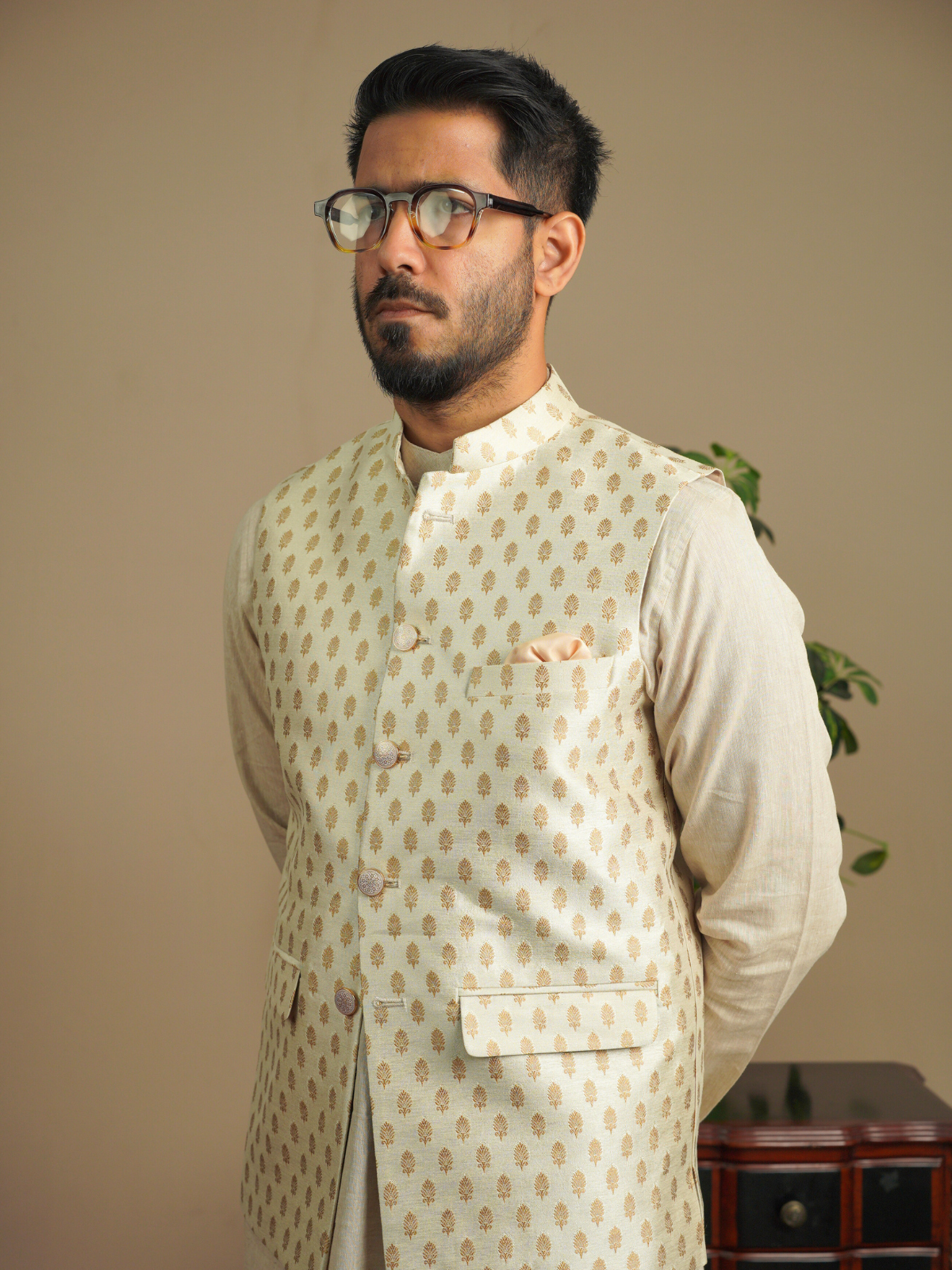 Ivory Printed Coaty