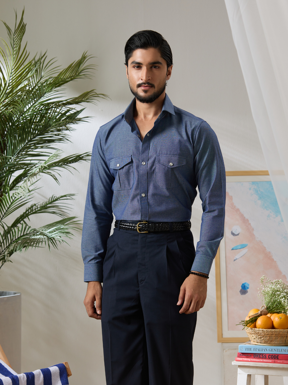 Chambray Safari shirt