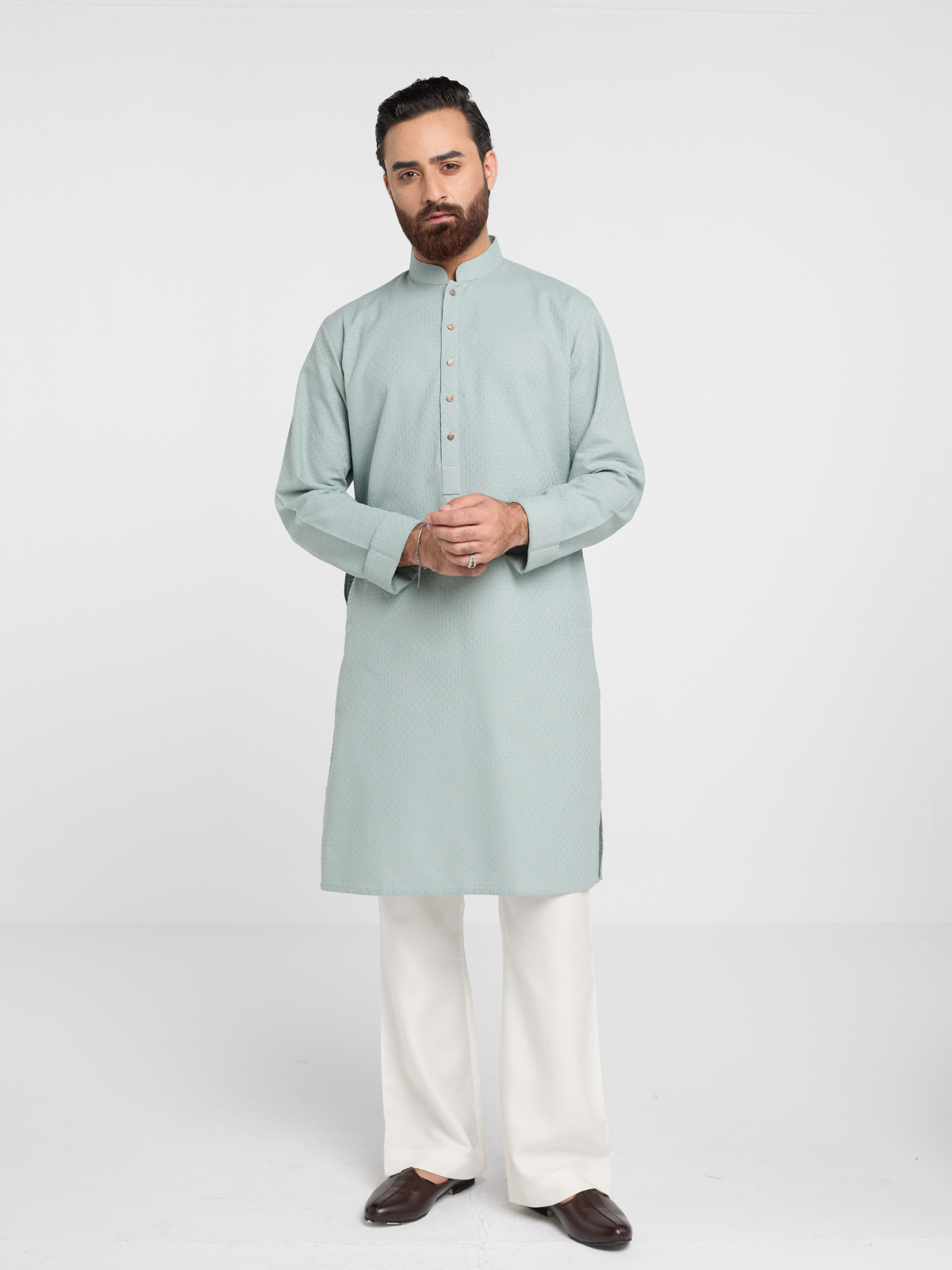 Mint Textured Kurta
