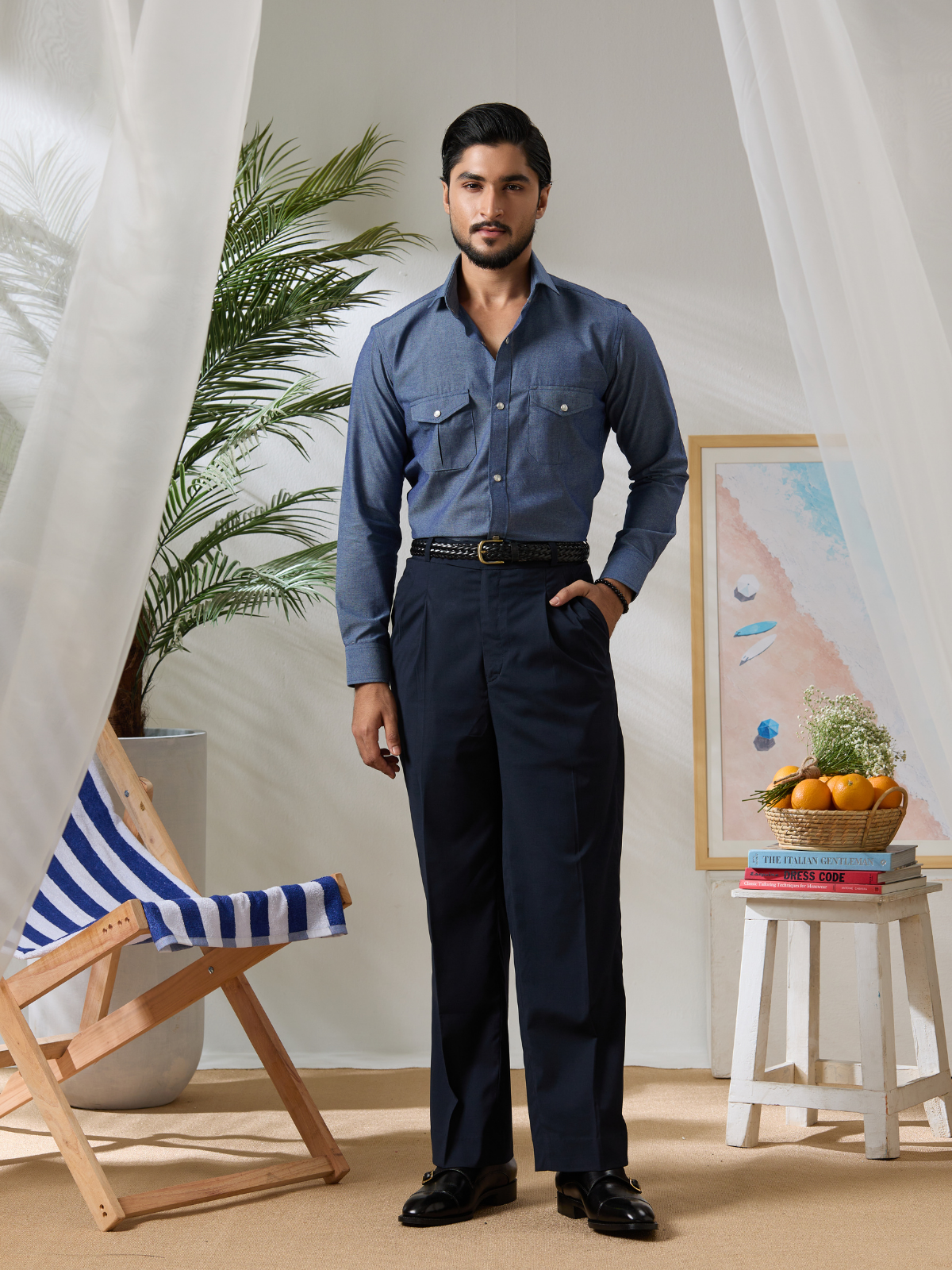 Chambray Safari shirt