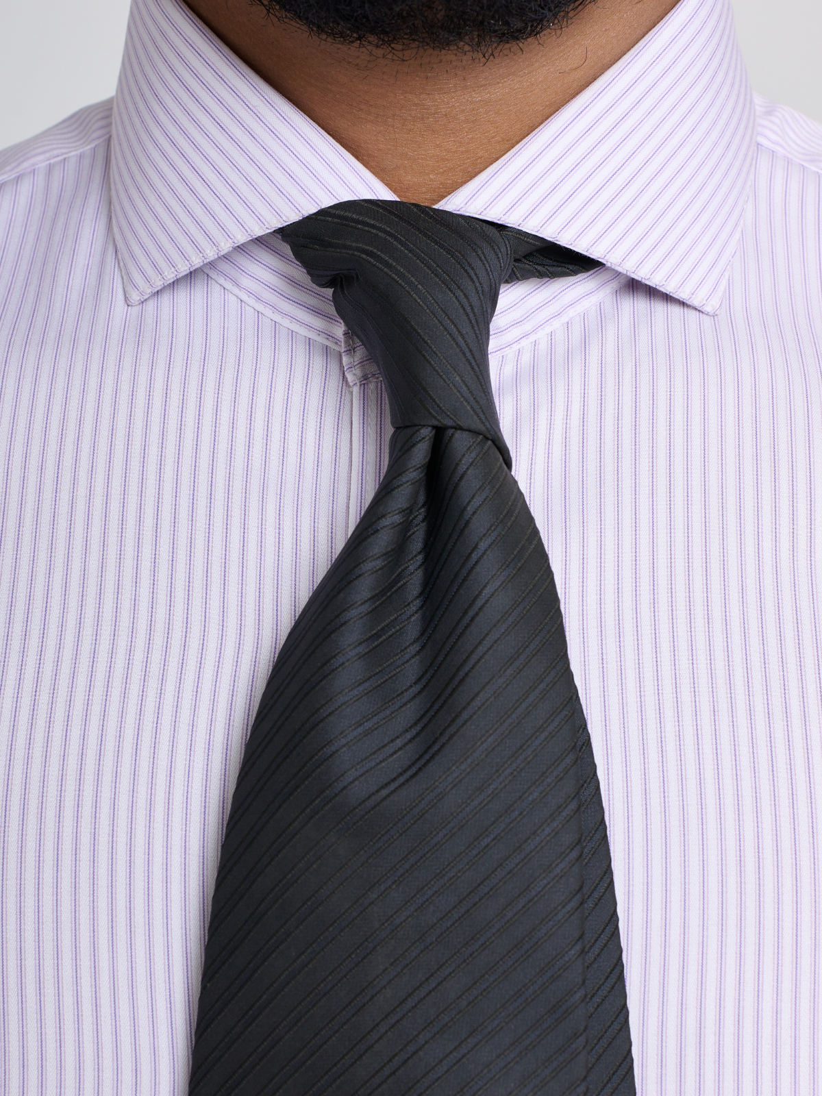 Lavender Micro Stripe Cutaway Shirt