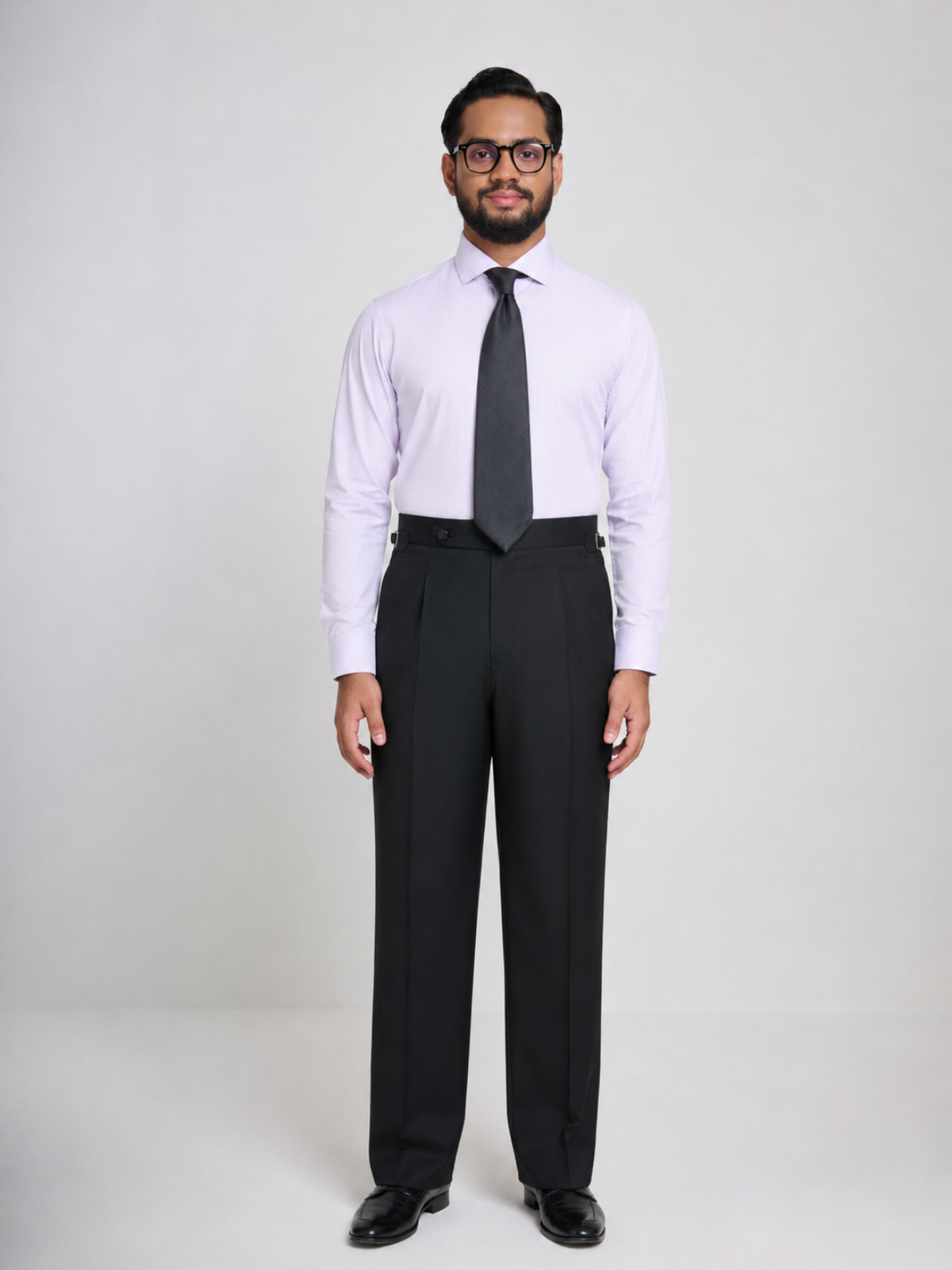 Lavender Micro Stripe Cutaway Shirt