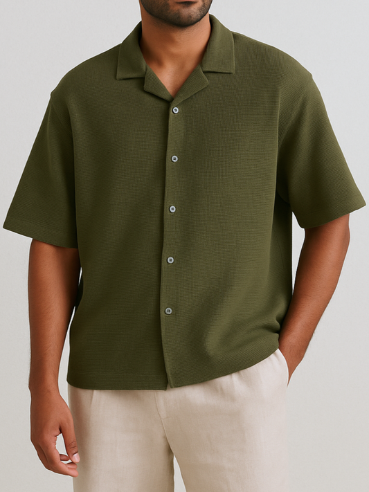 Olive Cuban Shirt