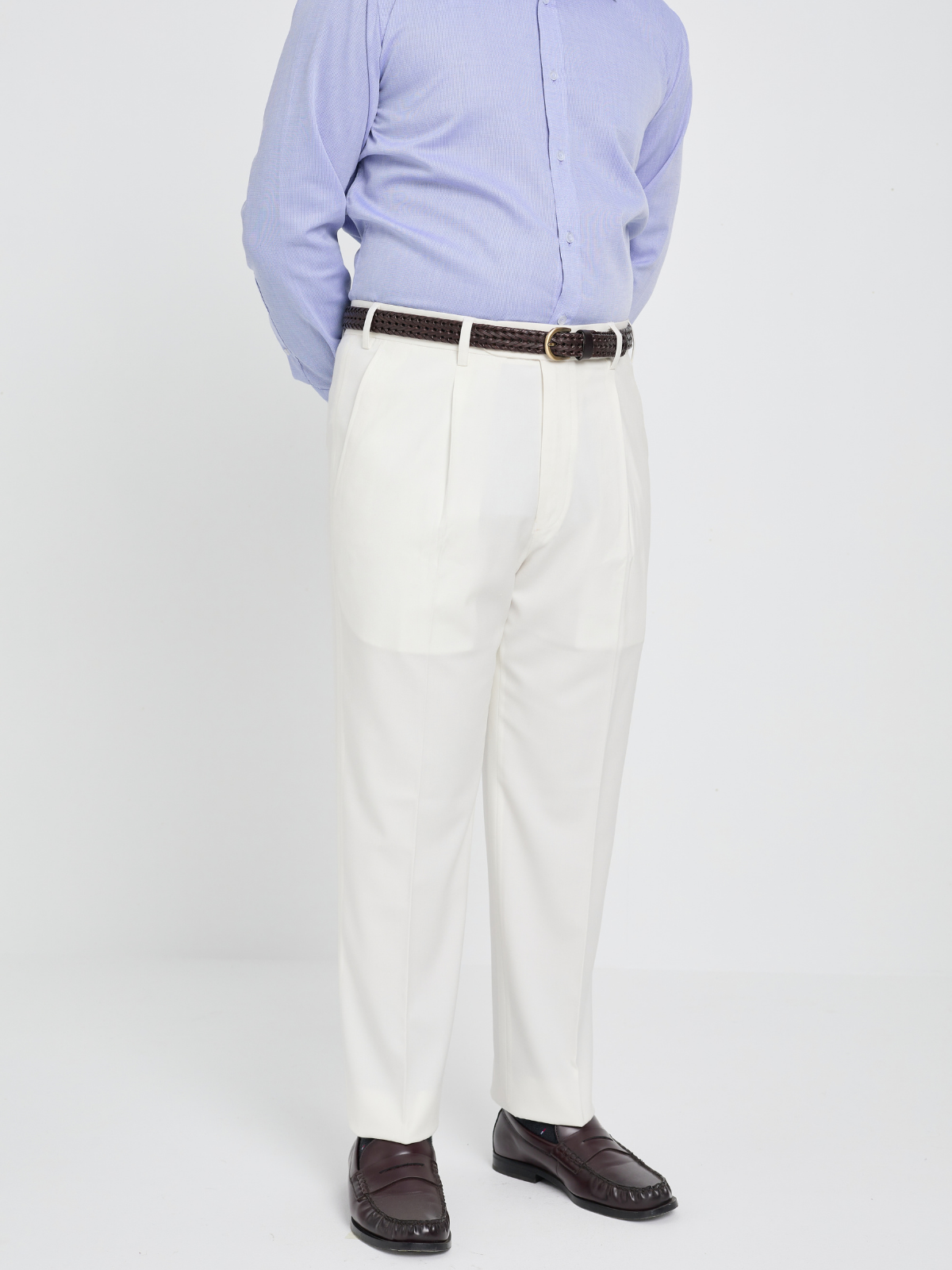 Off-White Mid Rise Formal Trouser