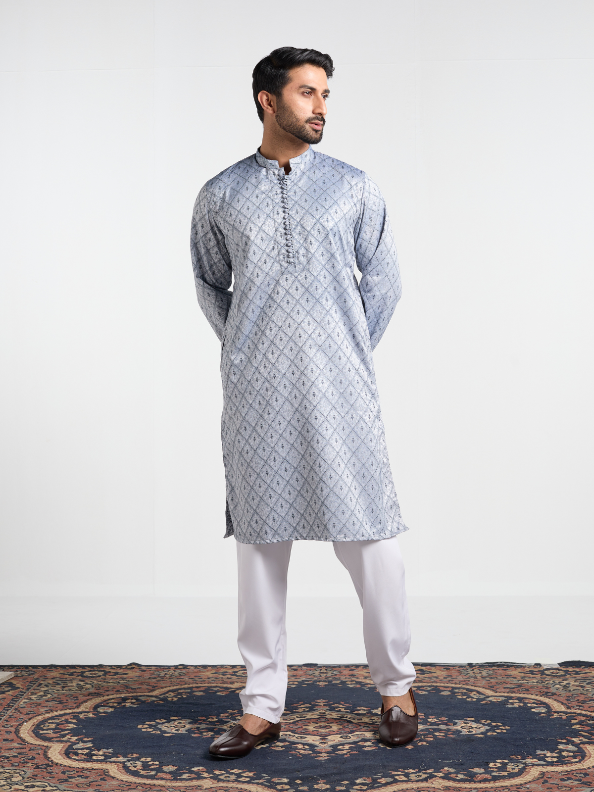 Navy Potli Kurta