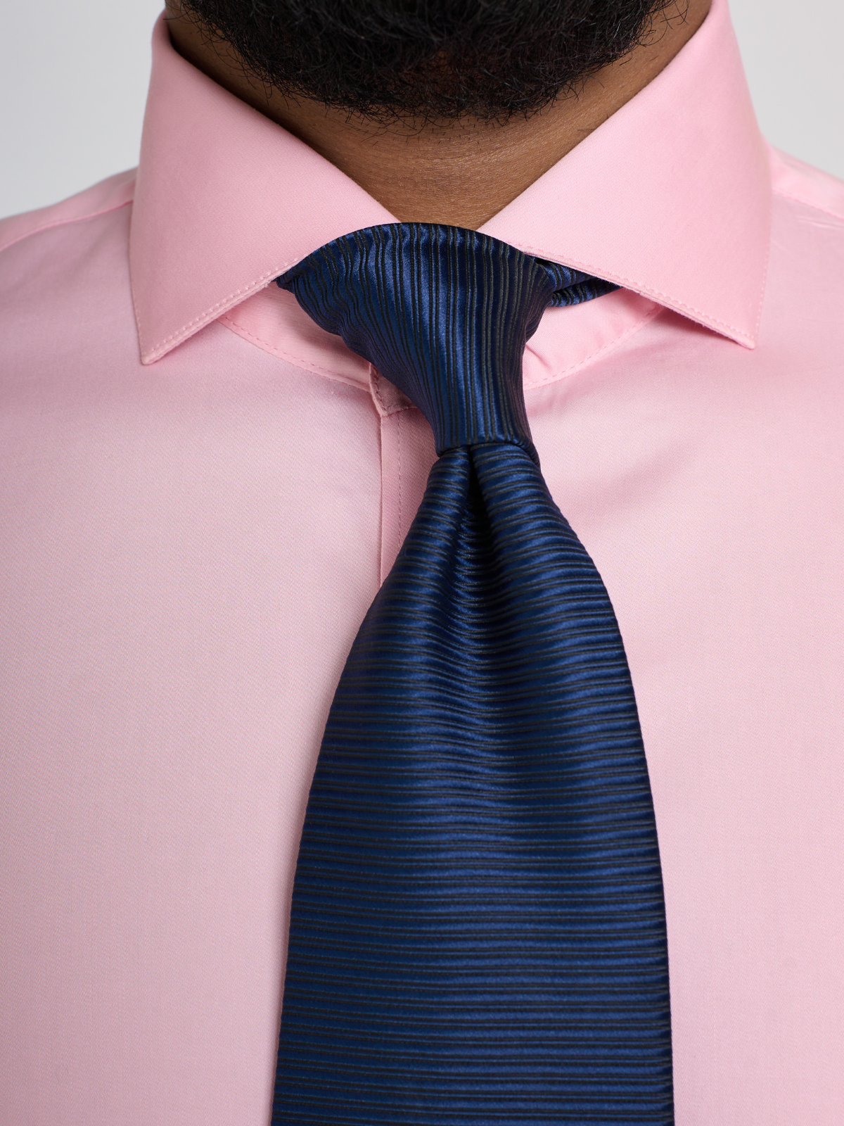 Pink Textured Cutaway Shirt