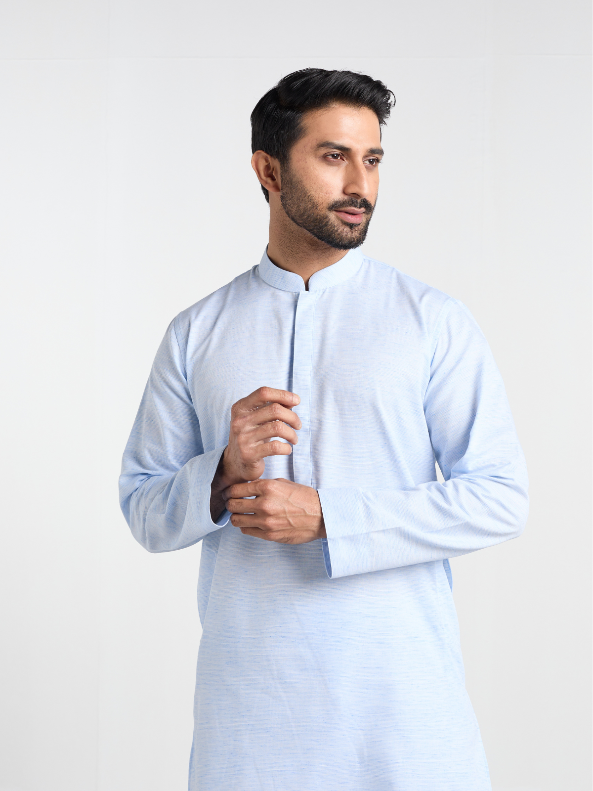 Sky Patterned Basic Kurta