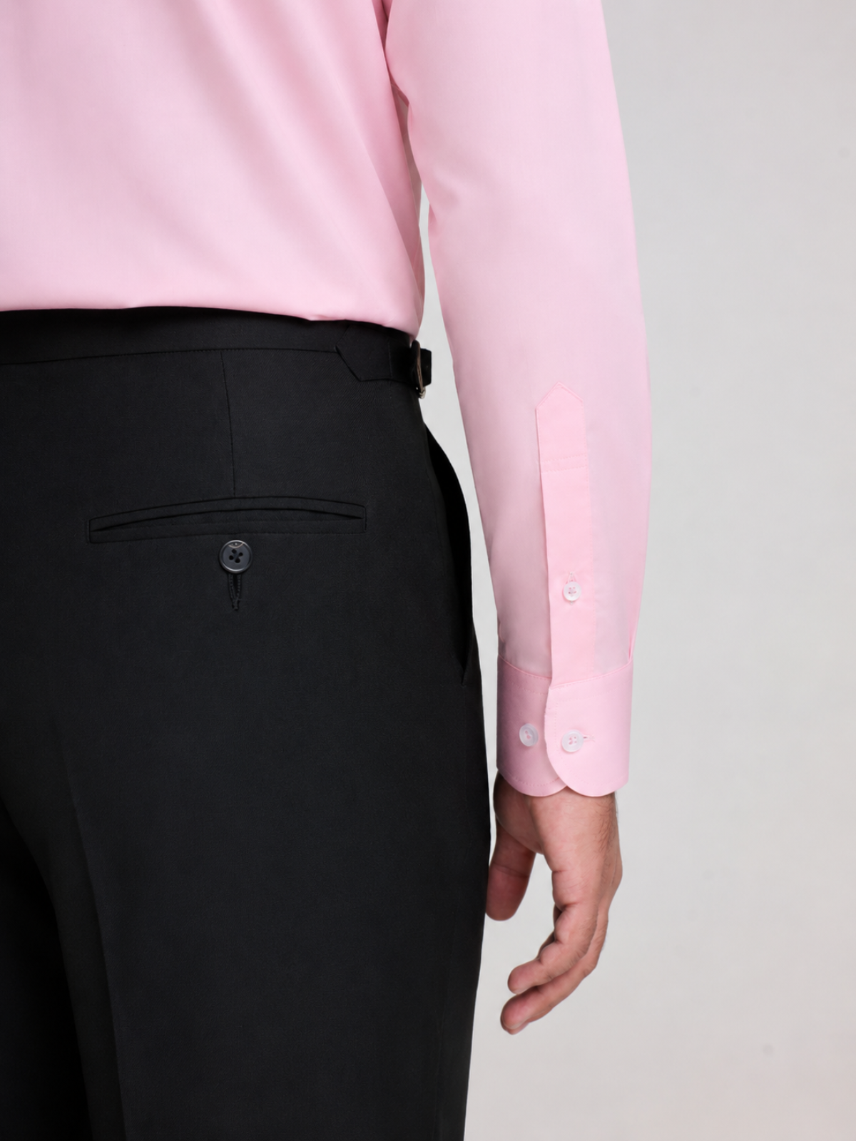 Pink Textured Cutaway Shirt