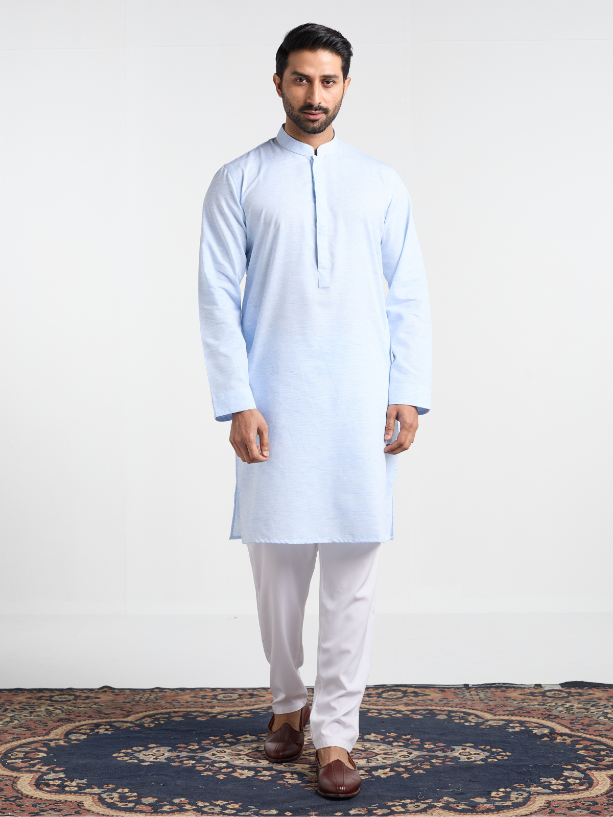 Sky Patterned Basic Kurta