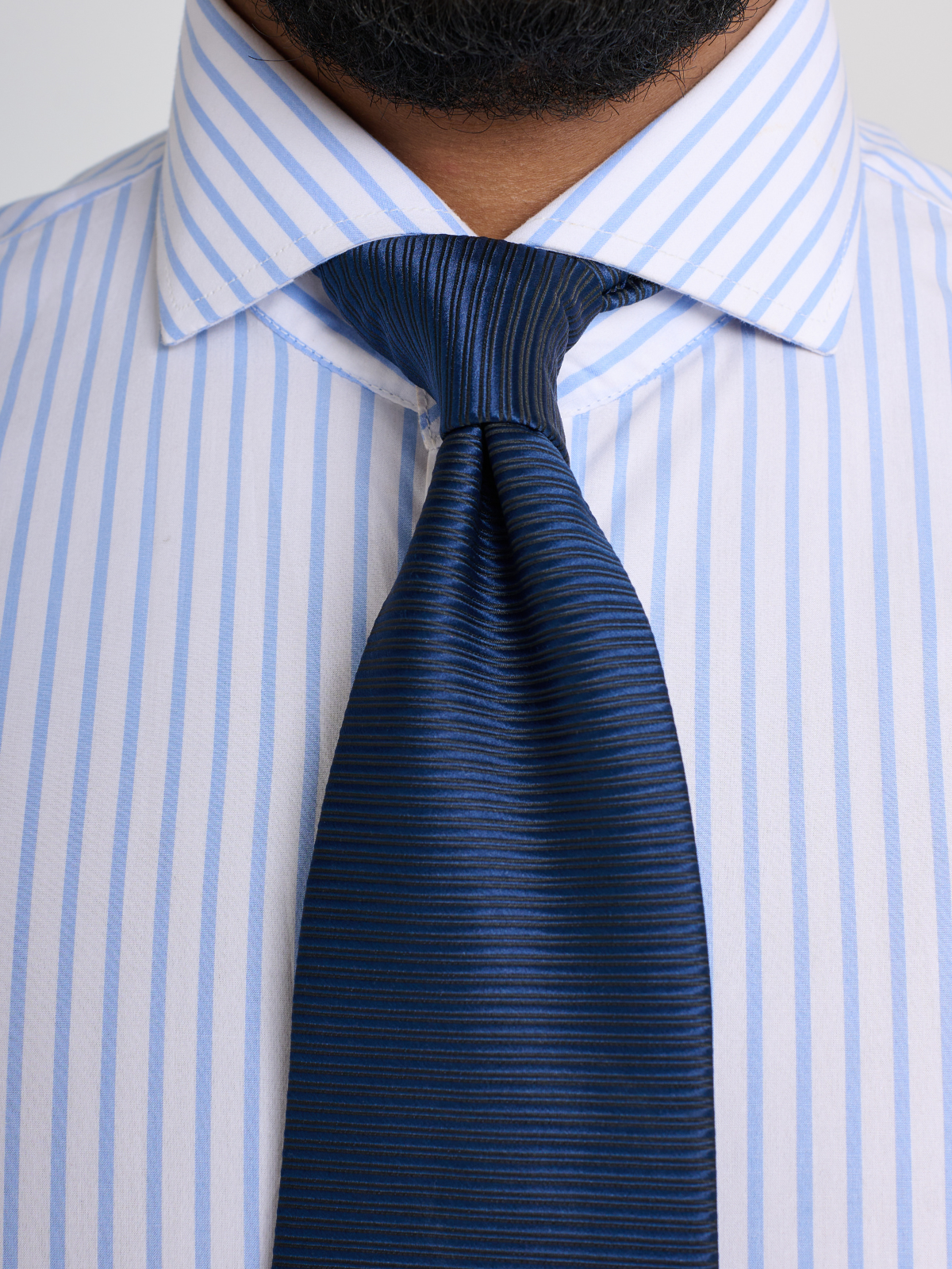 Light Blue Bengal Stripe Cutaway Shirt