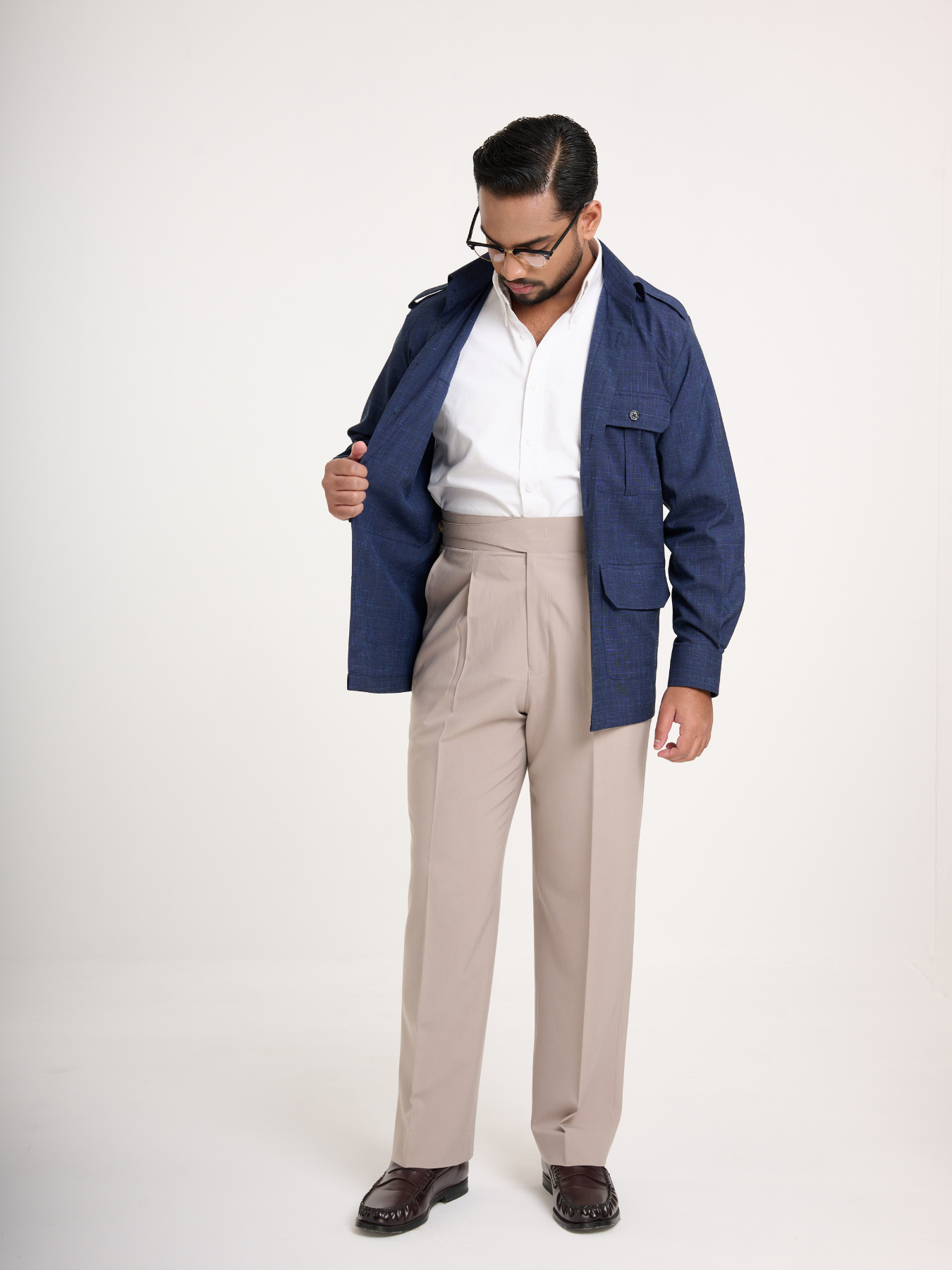 Navy Field Shacket