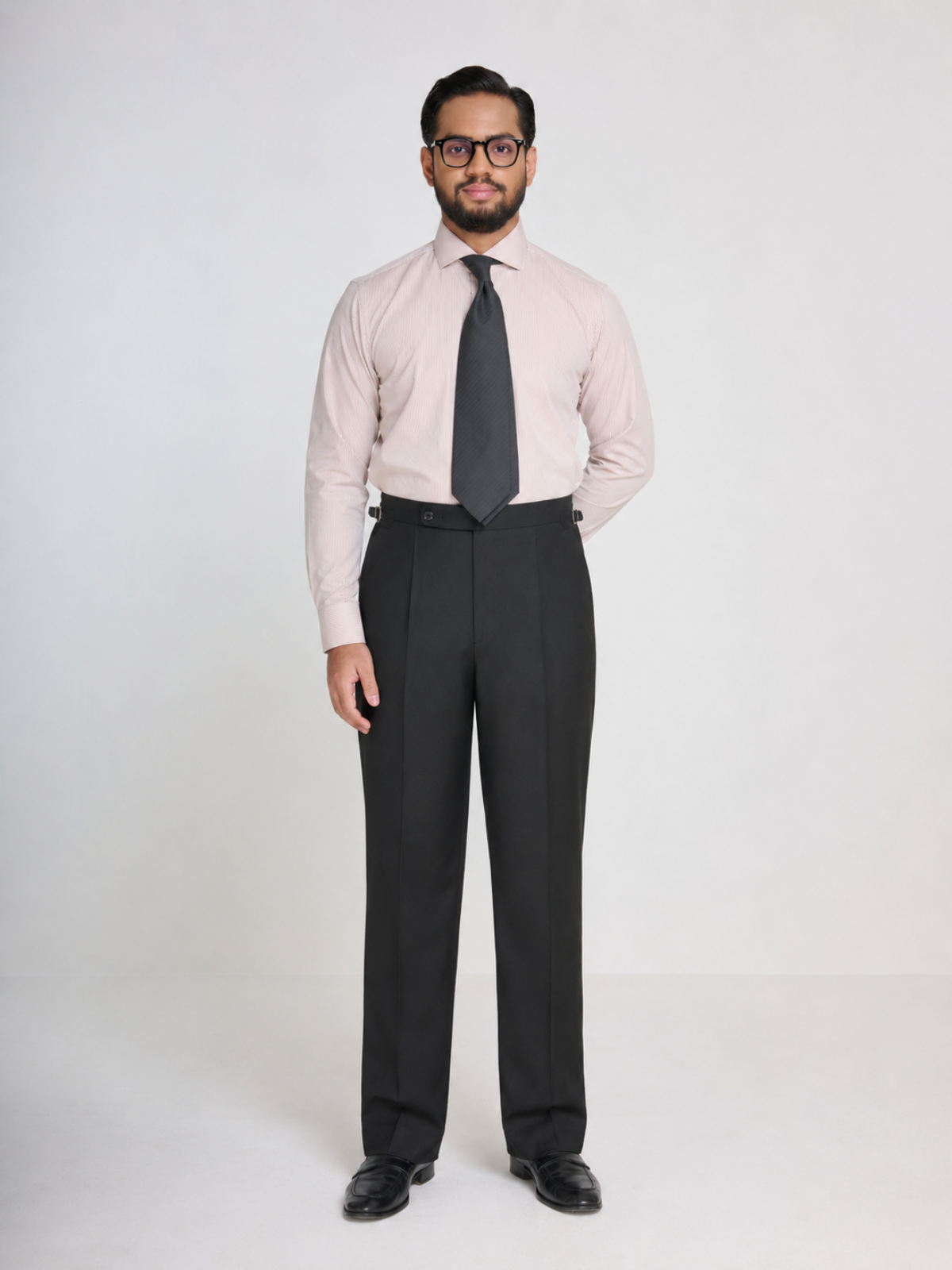 Brown Micro Stripe Cutaway Shirt