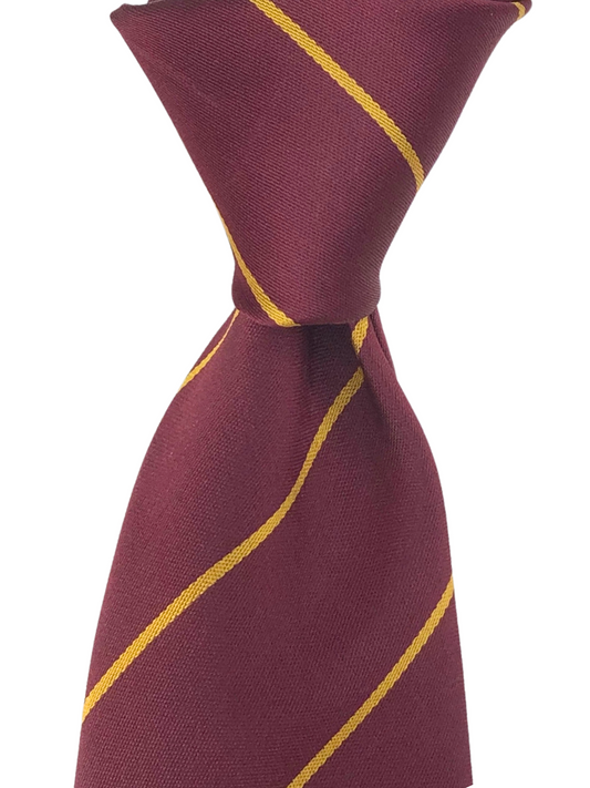 Red & Yellow Repp Tie