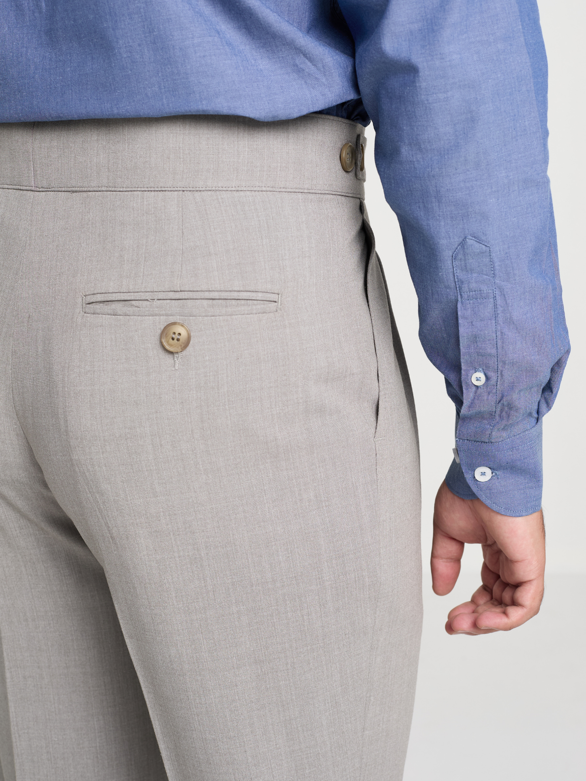 Sand Grey Formal Trouser