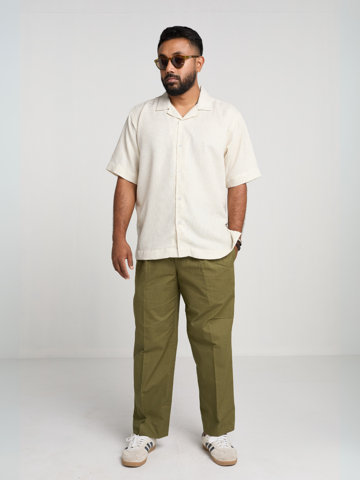 Beige Cuban Shirt