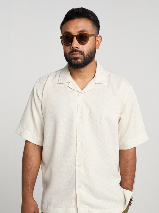 Beige Cuban Shirt