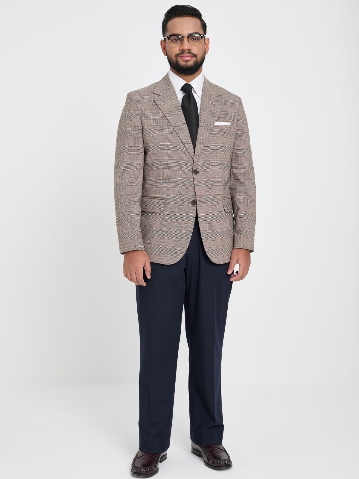 Tobacco Glen Check Blazer