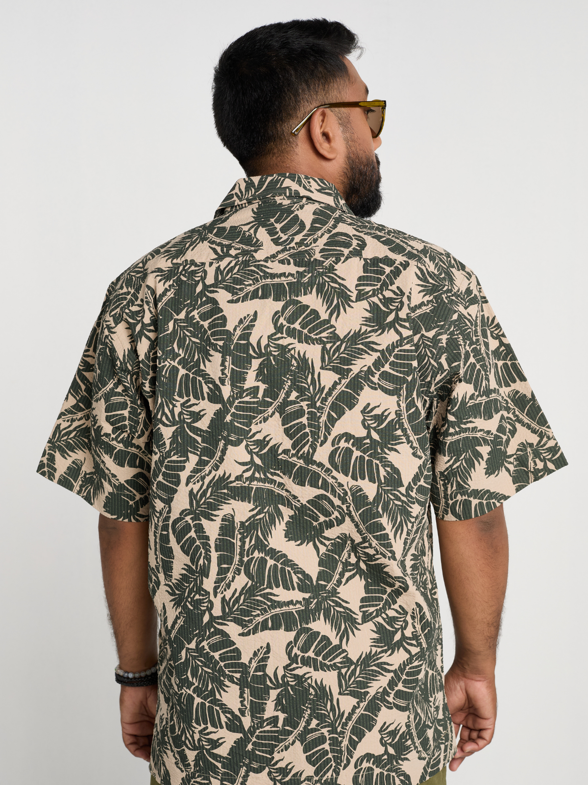 Olive Floral Cuban Shirt