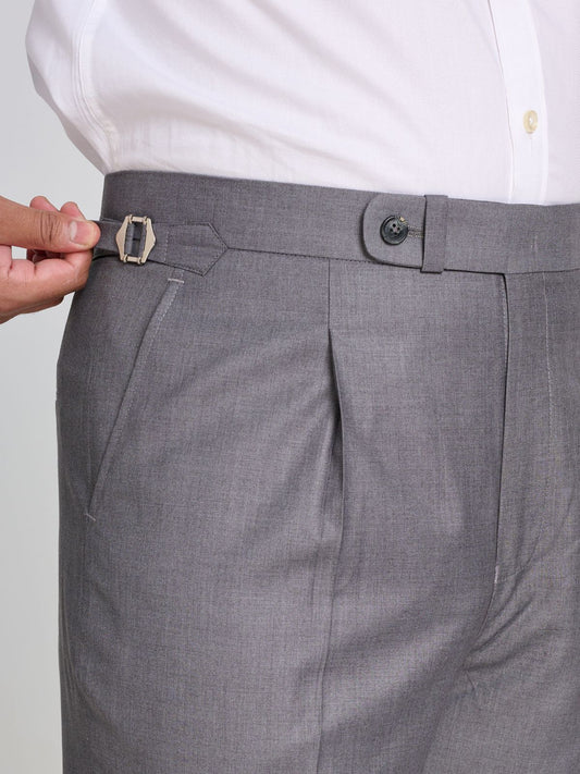 Ash Grey Side-Adjuster Trouser