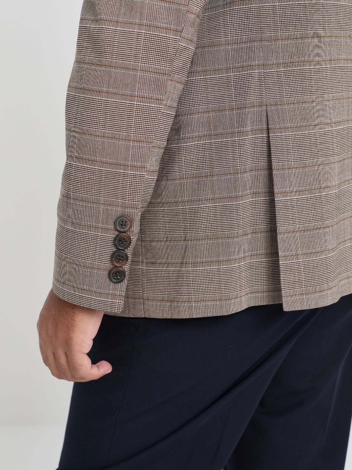 Tobacco Glen Check Blazer
