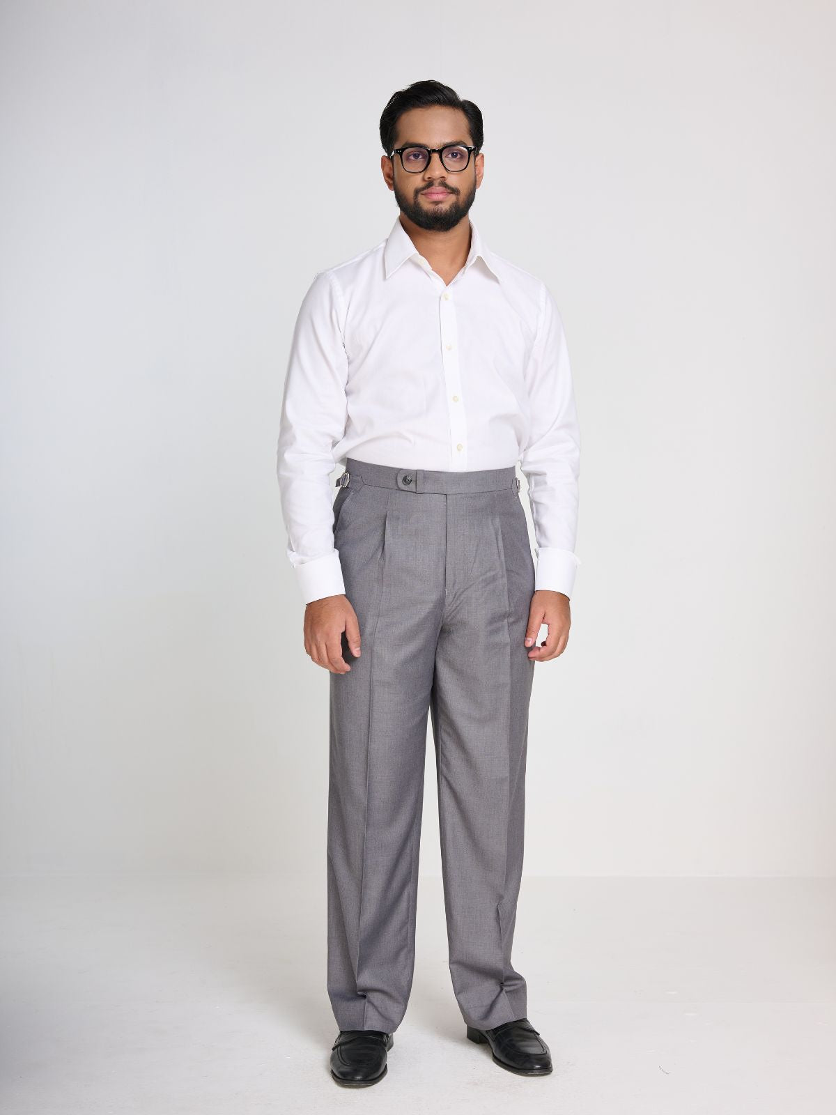 Ash Grey Side-Adjuster Trouser
