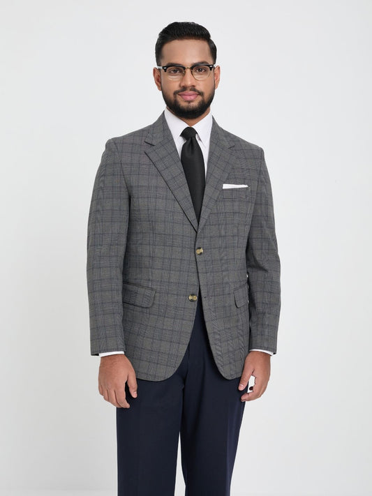 Charcoal Glen Check Blazer