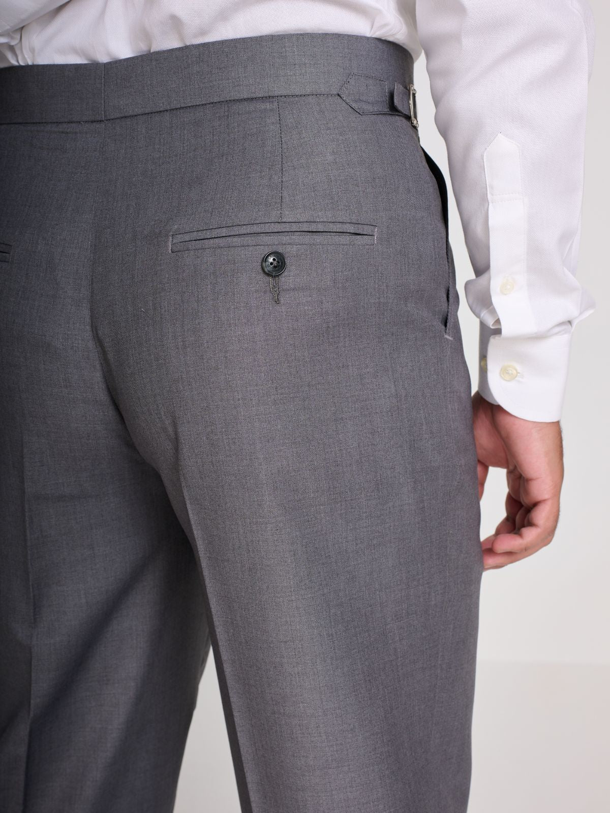 Ash Grey Side-Adjuster Trouser