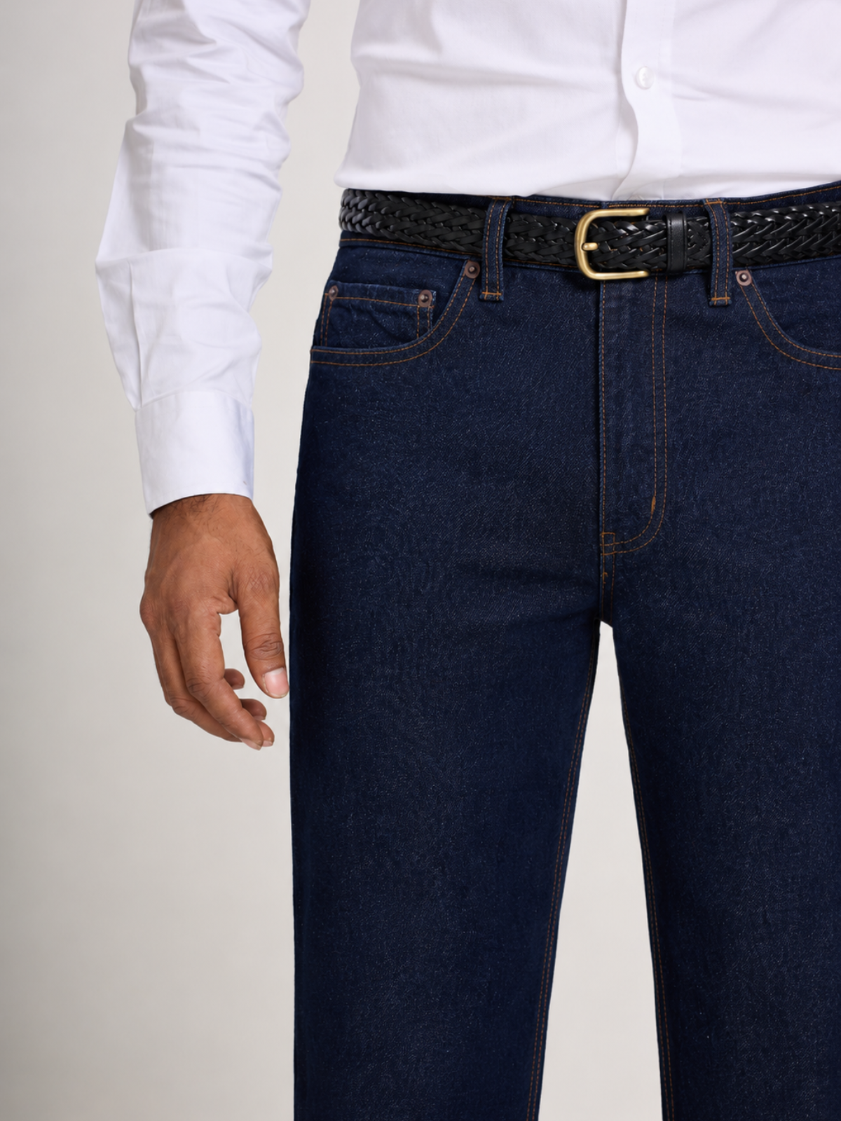 Dark Indigo Straight Fit Jeans