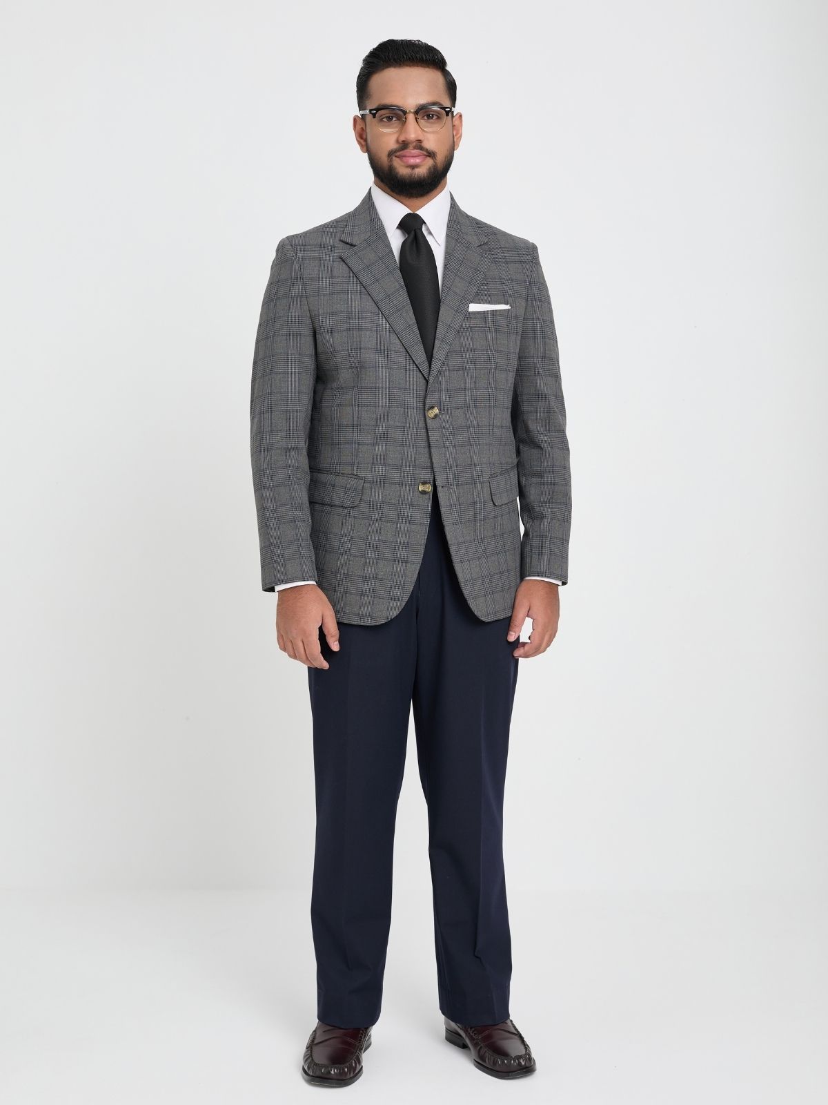 Charcoal Glen Check Blazer