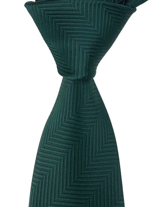 Green Self Print Tie