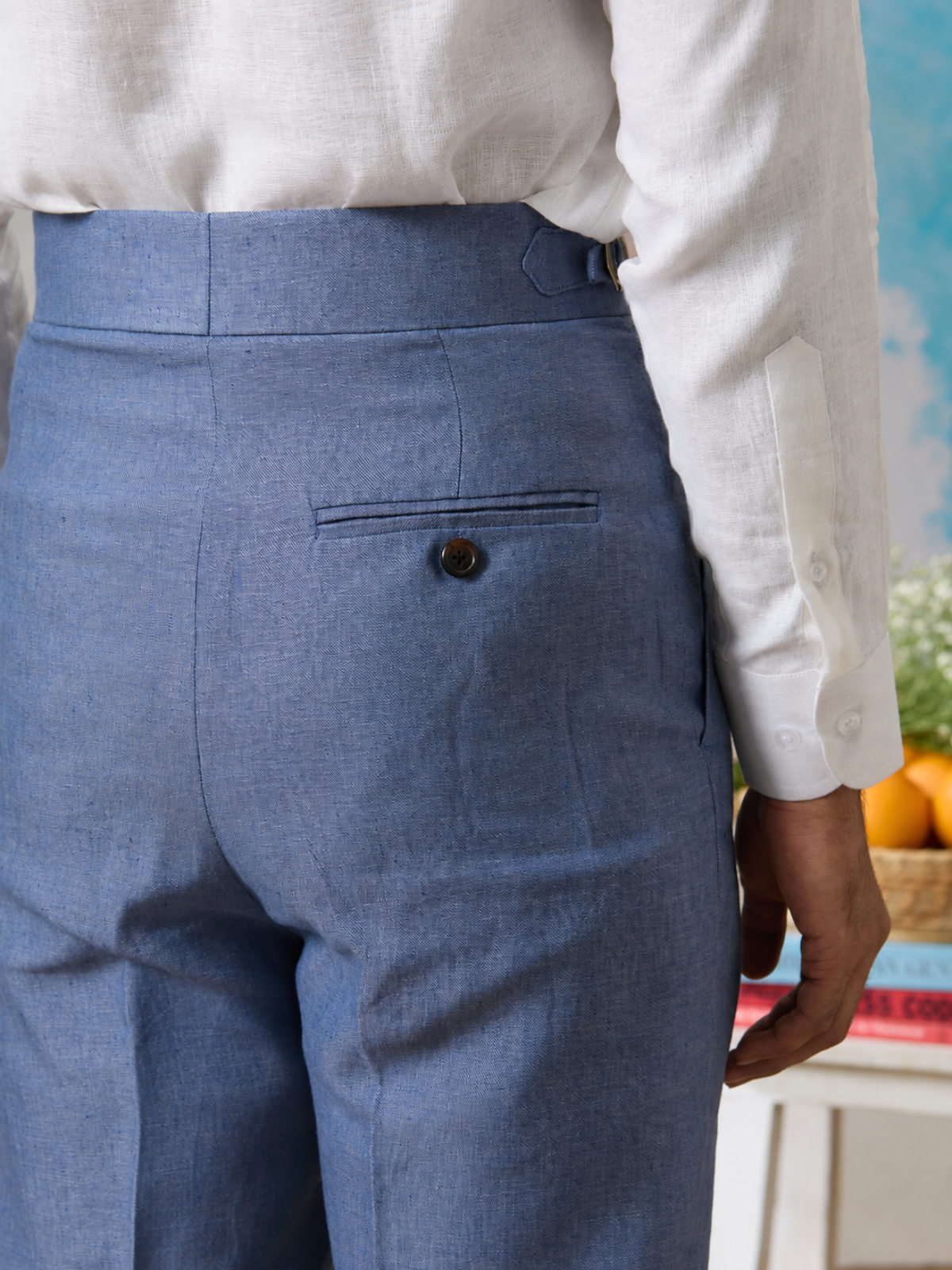 Chambray Blue Trouser
