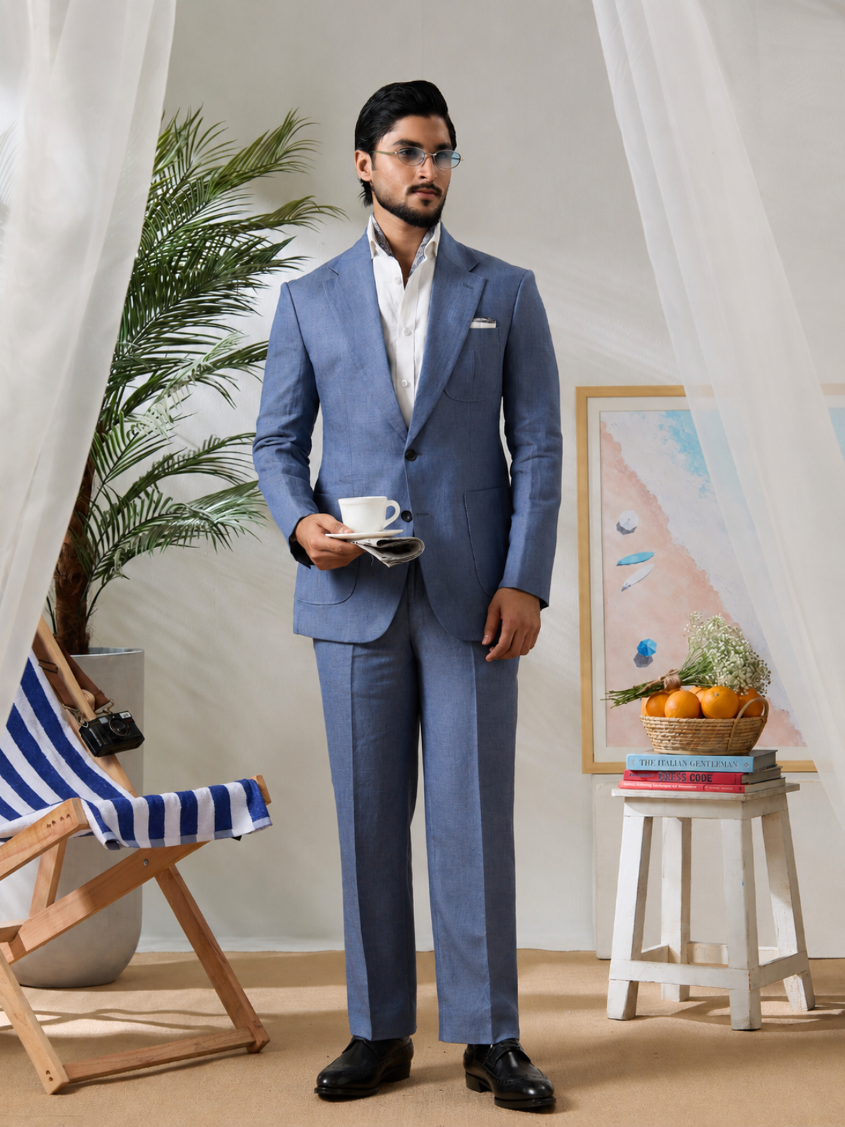 Chambray Blazer