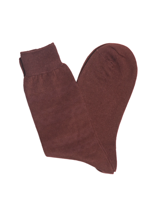 Chestnut Solid Socks