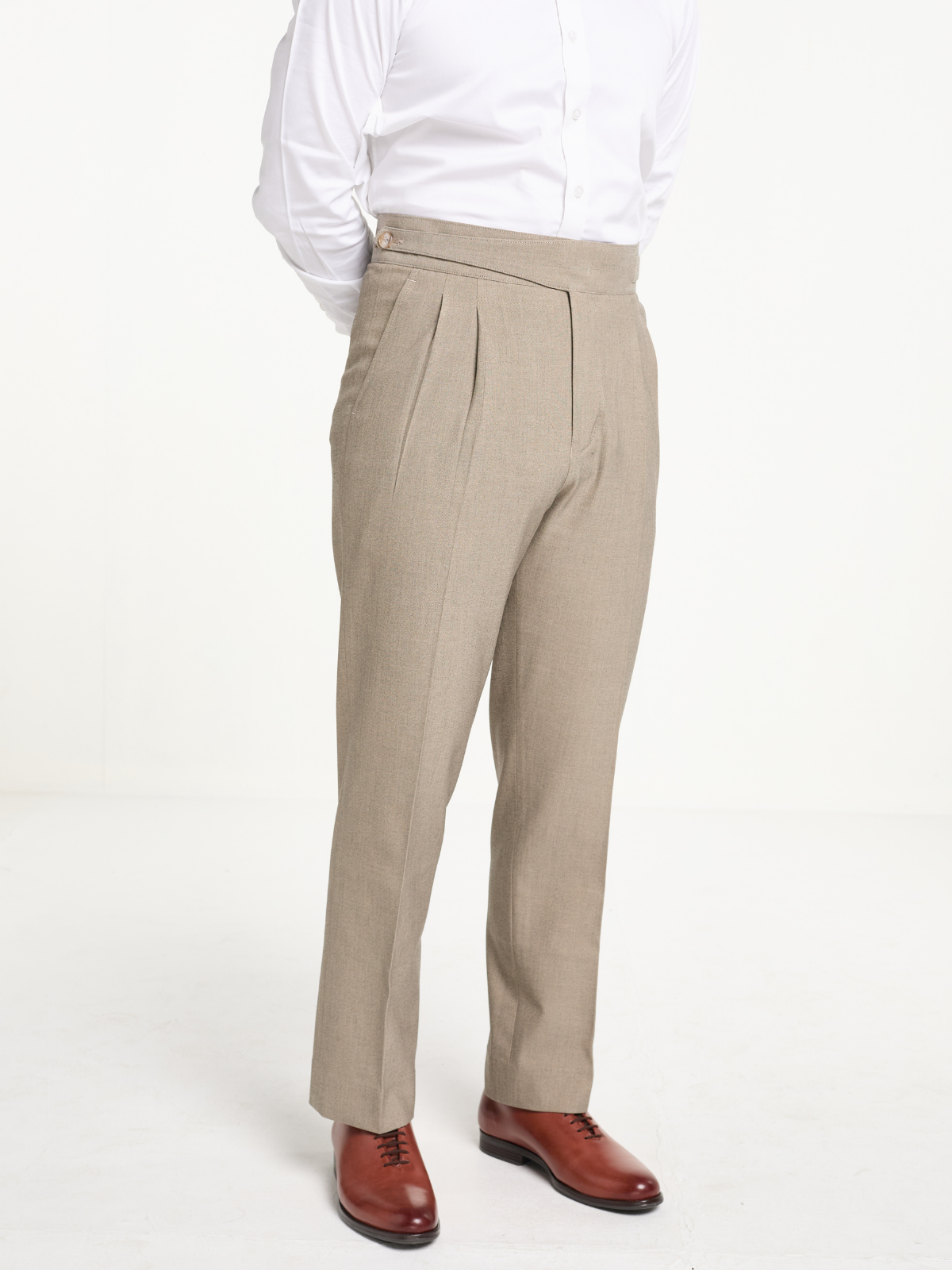 Beige Gurkha Formal Trouser