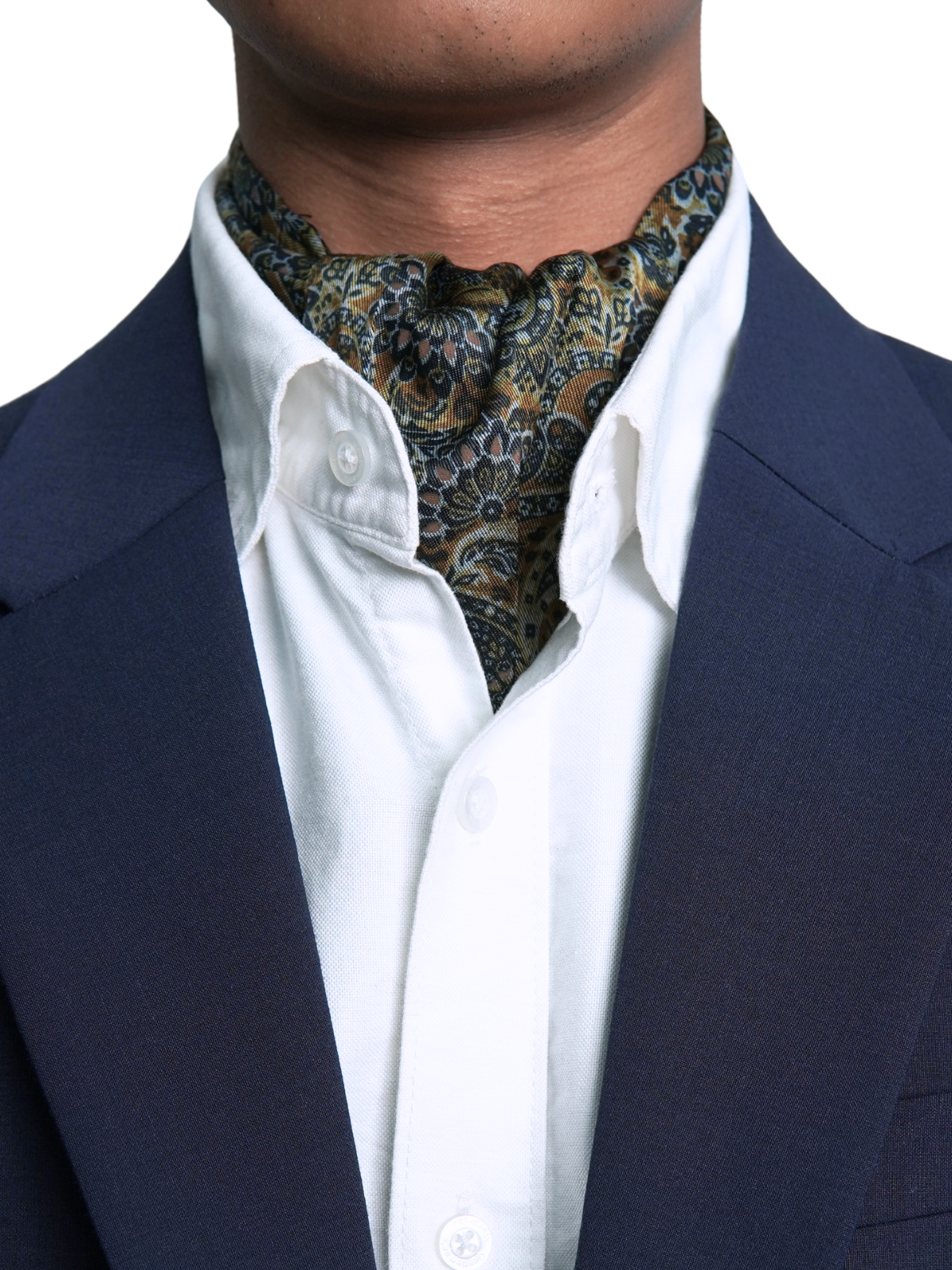 Yellow Paisley Ascot