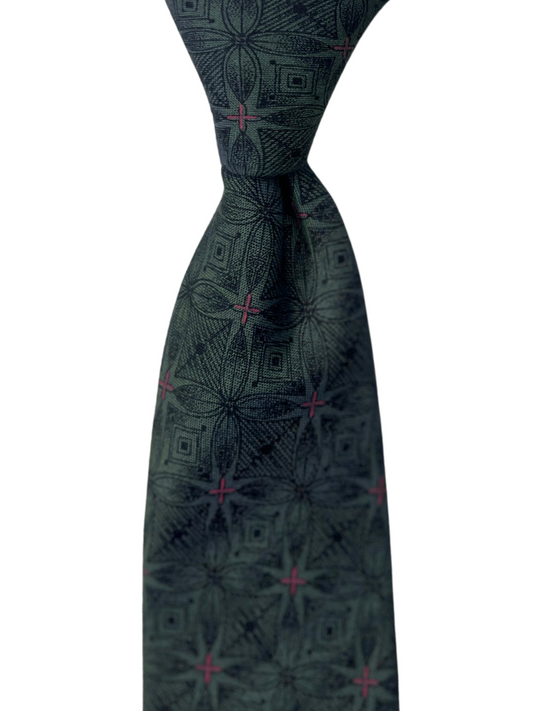 Burgundy Patterned Tie