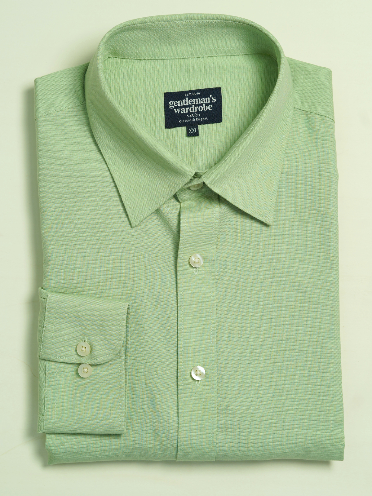 Pastal Green Formal Shirt