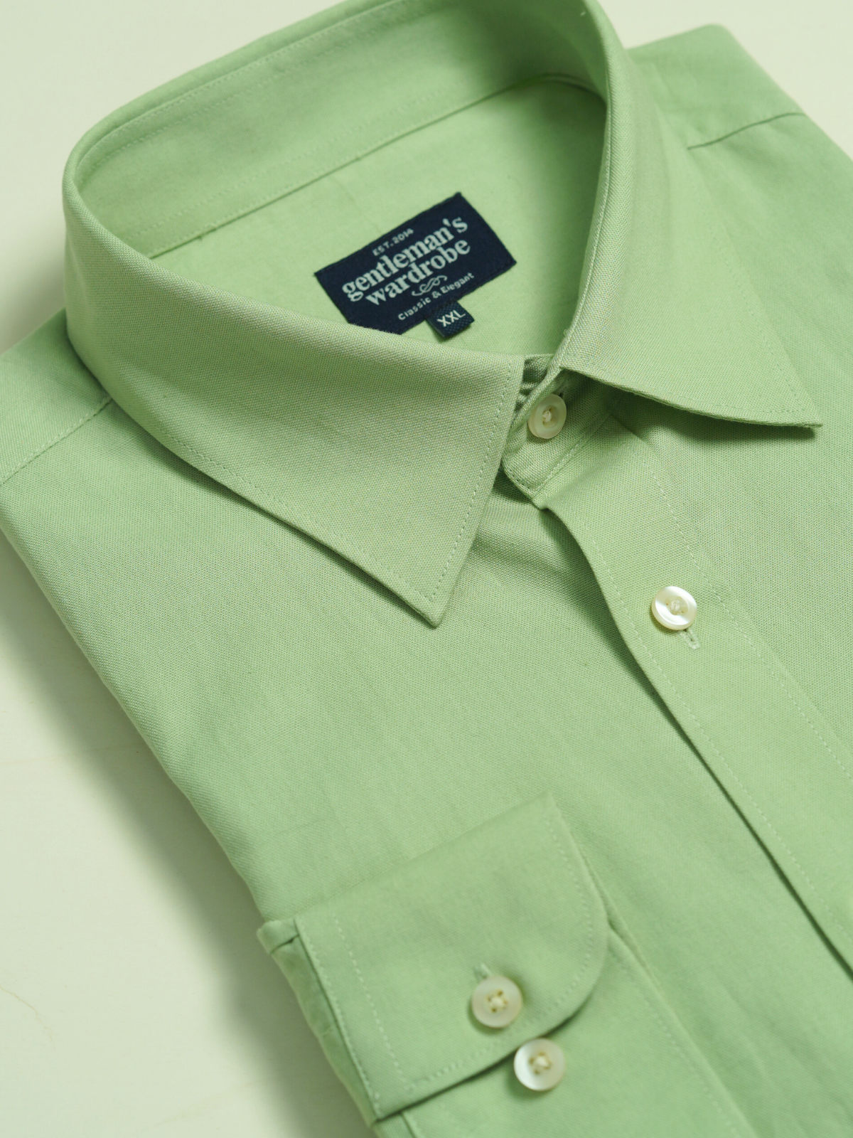 Pastal Green Formal Shirt