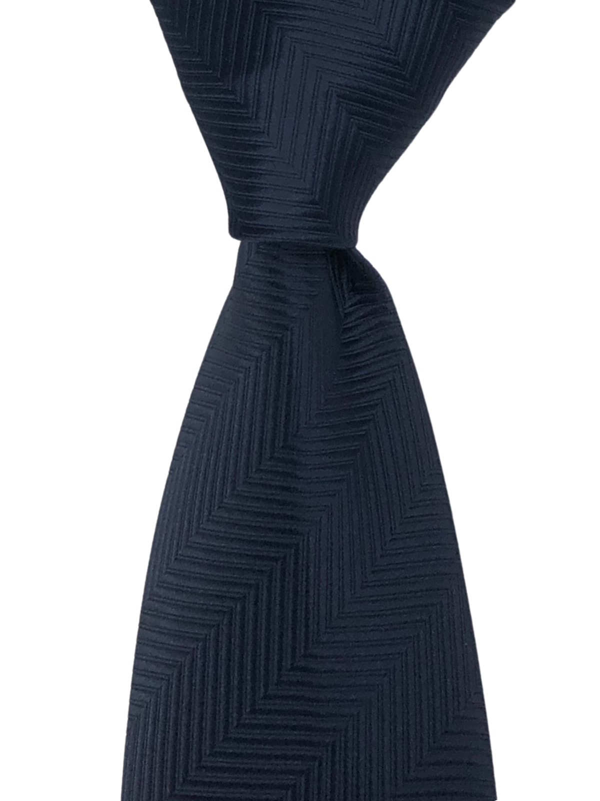 Navy Self Print Tie