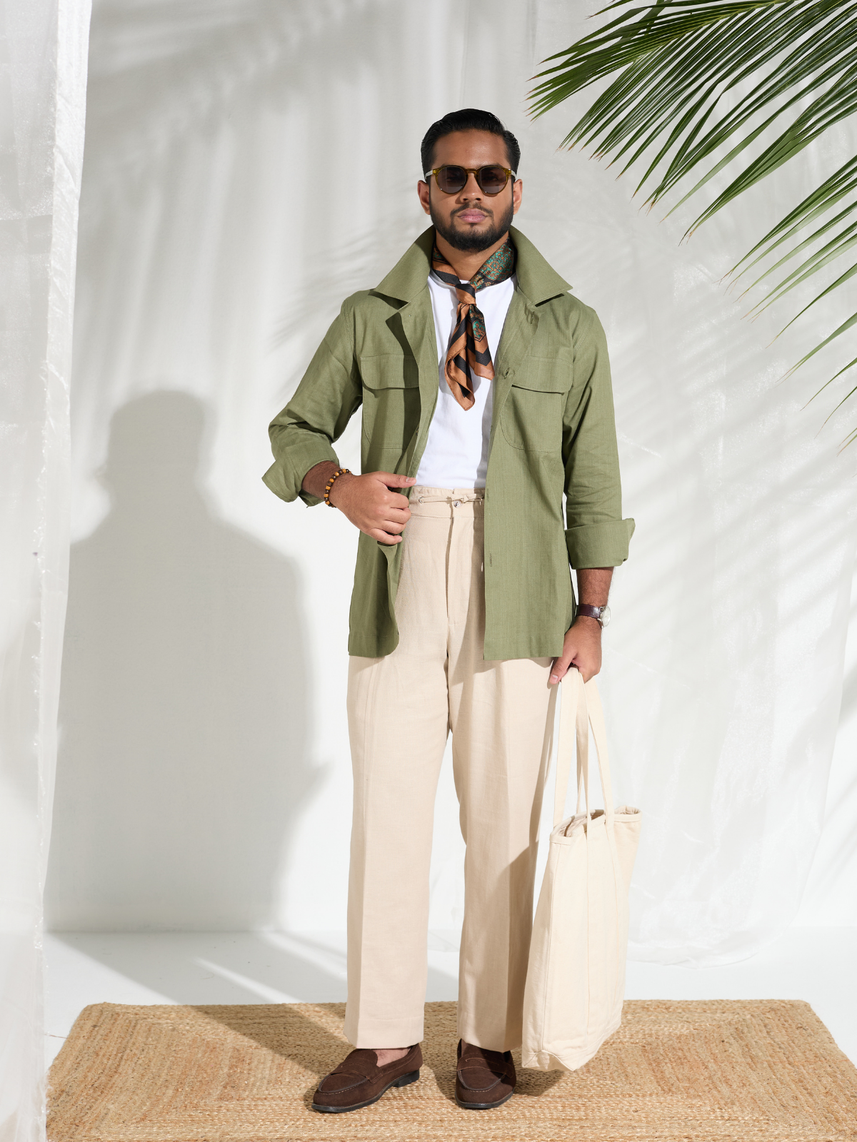 Olive Cotton Shacket