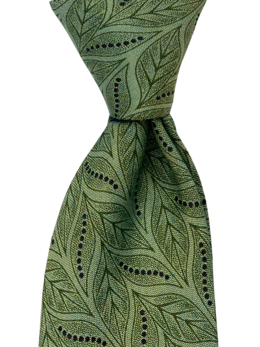 Green Patterned Tie