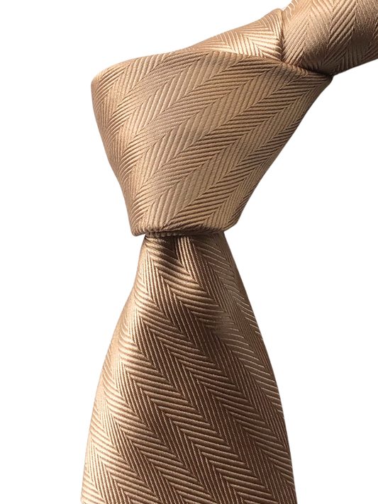 Beige Subtle Stripe Tie