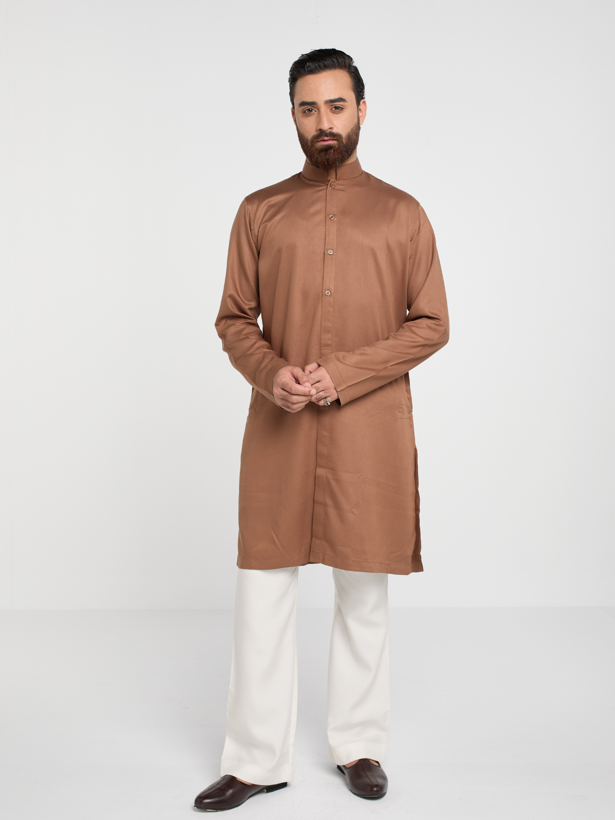 Terracotta Sherwani Cut Kurta